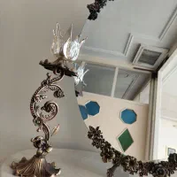 آینه و شمعدان پایه دار|آینه|تهران, شکوفه (عبدل آباد)|دیوار