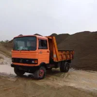 حمل ماسه و شن مصالح ساختمان با خاور کمپرسی