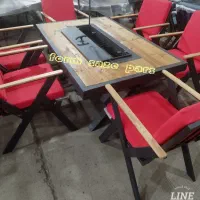 صندلی  روستیک  دسته چوب ترمو