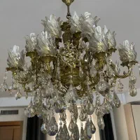 2عدد لوستر برنجی 19شاخه|لوستر و چراغ آویز|تهران, اتابک|دیوار