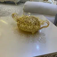 شیرینی خوری و شکلات خوری طلایی|ظروف سرو و پذیرایی|قم, دانشگاه قم|دیوار