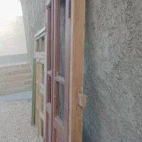 در وپنجره قدیمی چوبی|مصالح و تجهیزات ساختمان|کوار, |دیوار