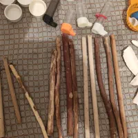 جا دونی جا آبی‌ جا غذایی و چوپ طوطی سان|لوازم جانبی حیوانات|رامهرمز, |دیوار