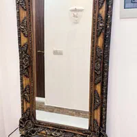 آینه شمعدان چوبی در حد نو