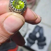 انگشترنقره زبرجد اصل ودست ساز.