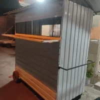 کانکس دکه گاری فست فودچهار چرخ سیار سبوک سازی شده