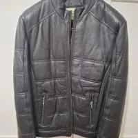 کاپشن چرم برند بربری