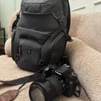 دوربین 70D باجعبه بهمراه لنز 18-135 و کیف حرفه ای|دوربین عکاسی و فیلم‌برداری|تهران, ایران|دیوار