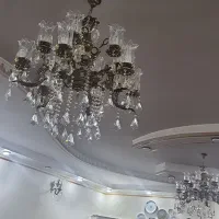 لوستر های ۱۲+۱۲+۵ شاخه +بالادری و ۴ عدد دیوار کوب|لوستر و چراغ آویز|اراک, |دیوار