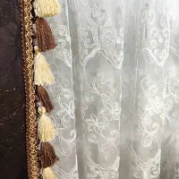 پرده کلاسیک به همراه کتیبه|پرده، رانر، رومیزی|محمدشهر, محمدشهر|دیوار