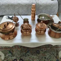 8 تکه وسایل مسی