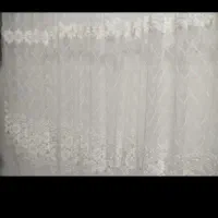 پرده سالم توری گلدار|پرده، رانر، رومیزی|نشتارود, |دیوار