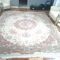 دوعدد فرش ۱۲متری کرمی۵۰۰شانه نگین شادکاشان