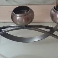 شمعدان سه شاخه رنگ برنز