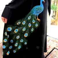 مانتو عبایی مجلسی طرح طاووس|لباس|آران و بیدگل, |دیوار