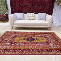 گلیم فرش دستبافت گل ابریشم|فرش|مشهد, راهنمایی|دیوار