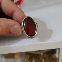 سه انگشتر نقره  عقیق یمنی شجر و عقیق سبز