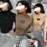 بلوز یقه اسکی پروانه