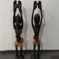 دو عدد مجسمه سرخ پوست پلی استر|مجسمه، تندیس، ماکت|زنجان, |دیوار