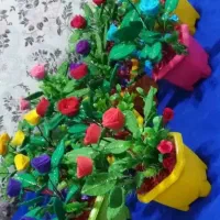 گلدان های رنگی