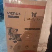 کالسکه ۲قلویی پشت هم زغالی