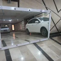 آینه قدی با قاب و سیم کشی برق و سرپیچ لامپ