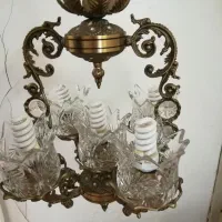 لوستر برنجی پنج شاخه