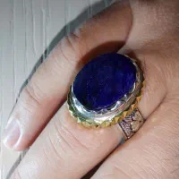 انگشتر یاقوت کبود طبیعی