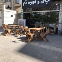 مدل کافه ایی چوبیکا میز|میز و صندلی غذاخوری|برازجان, |دیوار