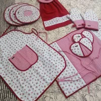 سرویس اشپزخانه ده تیکه|سفره، حوله، دستمال آشپزخانه|اراک, |دیوار