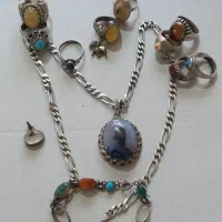 زنجیر و انگشتر نقره