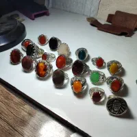 انگشتر های آبکاری نقره نگین اصلی|بدلیجات|نیشابور, شهرک ولیعصر|دیوار