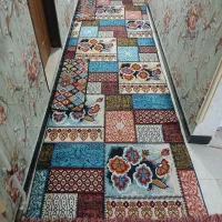 یک عددفرش راهرویی،وپادری دایره ای|گلیم، جاجیم، گبه|ساوه, |دیوار