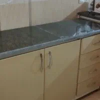 کابینت دوتایی و4کشو فلزی رو سنگ