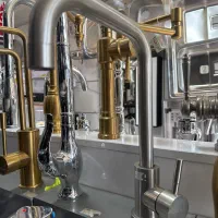 شیر ظرفشویی استیل مات برنز