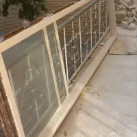 درب چوبی و کف بند و درب آلمینیومی با شیشه