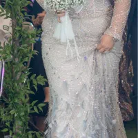 لباس عروس سنگدوزی