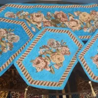 رومیزی مخمل  کاملا نو