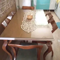 میز ناهارخوری ۶نفره|میز و صندلی غذاخوری|شیراز, شهرک فرهنگیان|دیوار