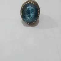 انگشتر توپاز آبی لندن ، رکاب دستساز|جواهرات|امیدیه, |دیوار