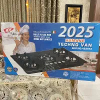 گاز صفحه‌ای ۵ شعله ایتالیایی نو و پلمب