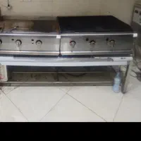 میز گریل استیل دو متری