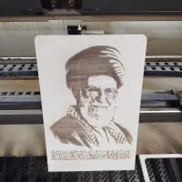 حکاکی عکس روی چوب