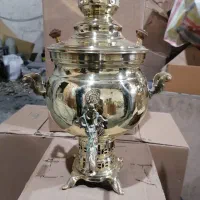 سماور برنزی زغالی 6 لیتری