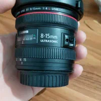 لنز ۸ ۱۵ EF fisheye.  canon
