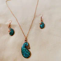 نیم ست فیروزه کوبی