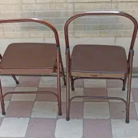 دوتا صندلی ورزش یوگا عتیقه قدیم ارج تاشو|تجهیزات ورزشی|شیراز, اصلاح‌نژاد|دیوار