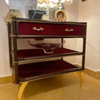 یک عدد میز چوبی کنار مبلی|میز تلفن|تهران, بهداشت|دیوار