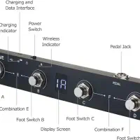 فوت سوئیچ میدی کنترلر وایرلس Wireless MIDI
