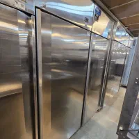 یخچال و فریزر ایستاده درب استیل